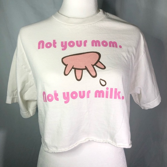 Handmade Tops - 💛Artisan Made Vegetarian Cropped Vegan Vinyl Tee